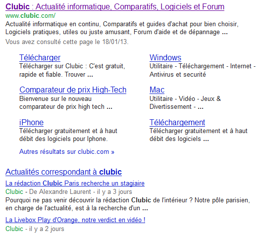 SEO sitelinks - SEO Anne Delauney